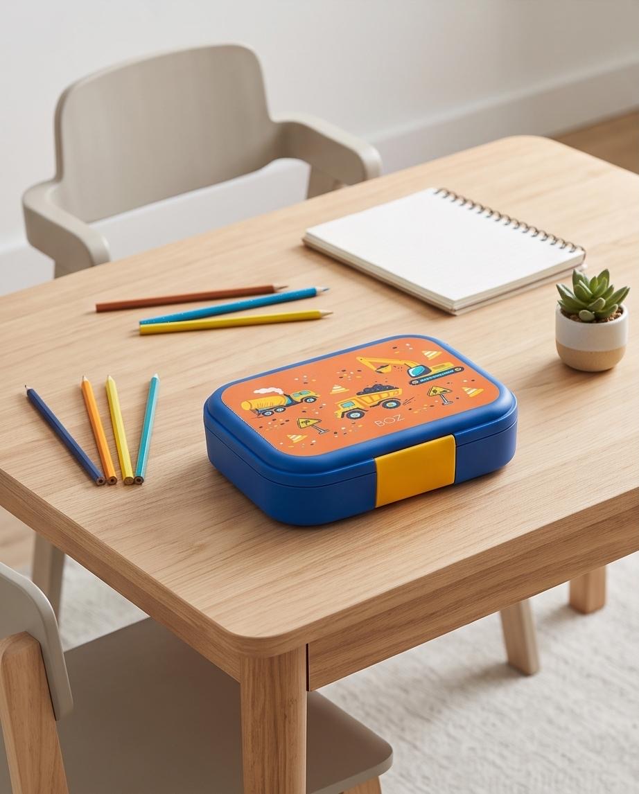 BOZ Caja Bento para Niños, 4 Compartimentos