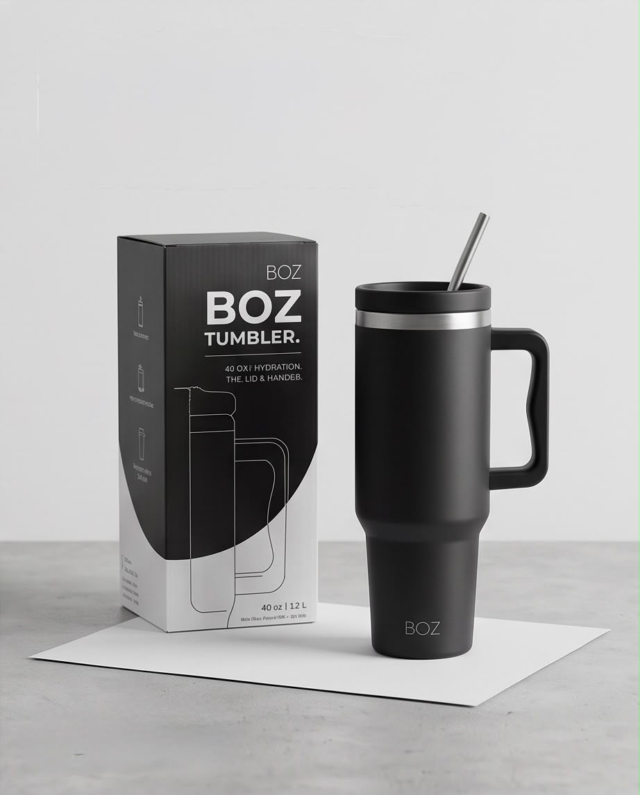 Vaso térmico negro BOZ (1,2 L)