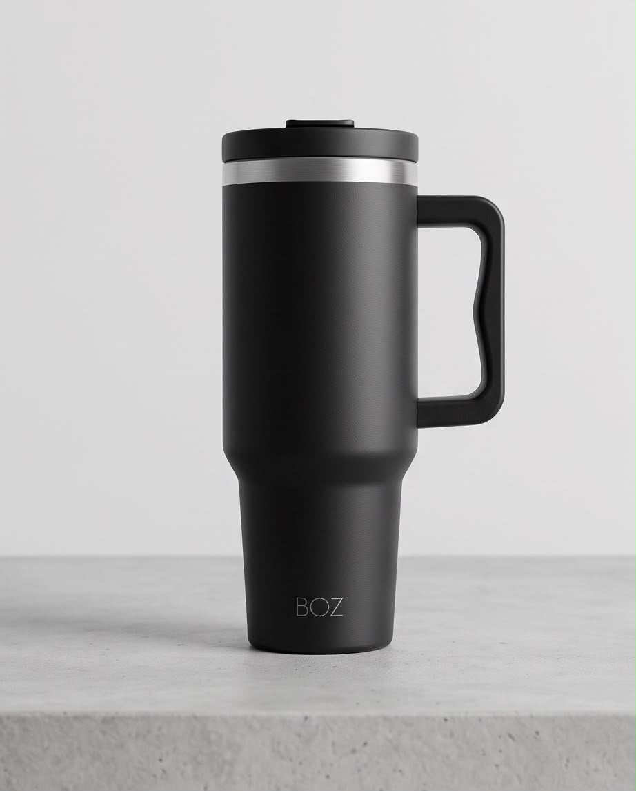 Vaso térmico negro BOZ (1,2 L)