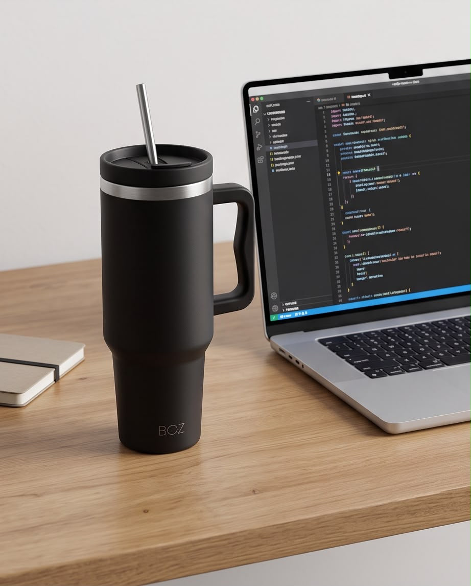 Vaso térmico negro BOZ (1,2 L)