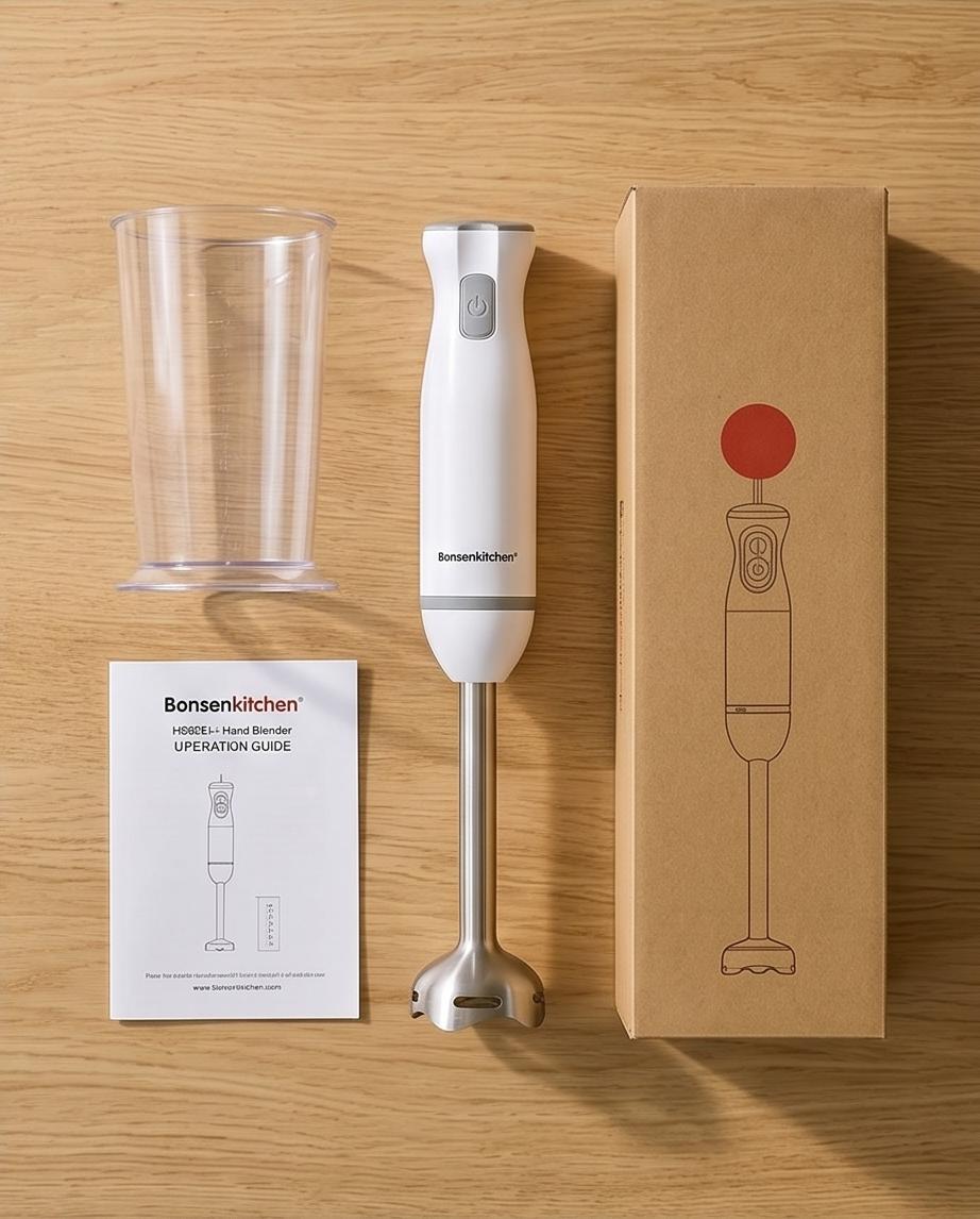 Bonsenkitchen Batidora de Mano 2 en 1