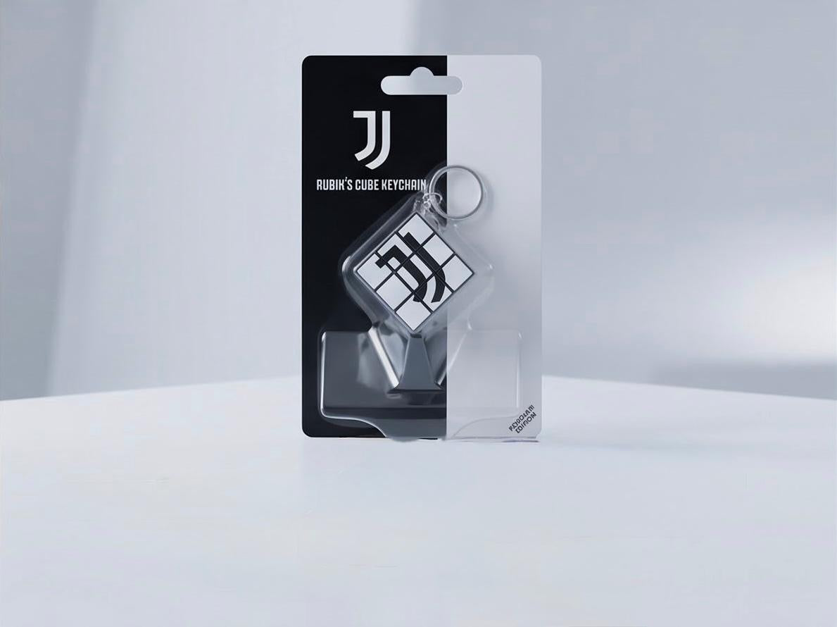 LLavero Cubo Rubik Juventus
