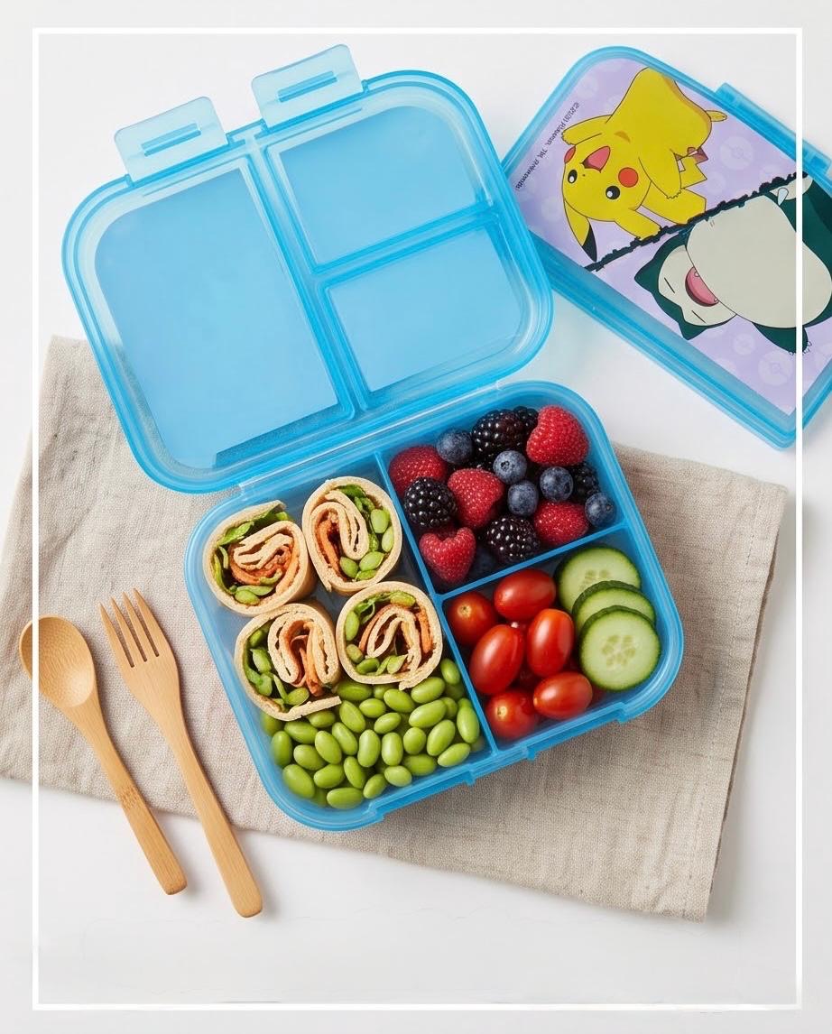 Stor Sandwichera Pokemon - Fimabrera Rectangular Tres Compartimentos - Pikachu