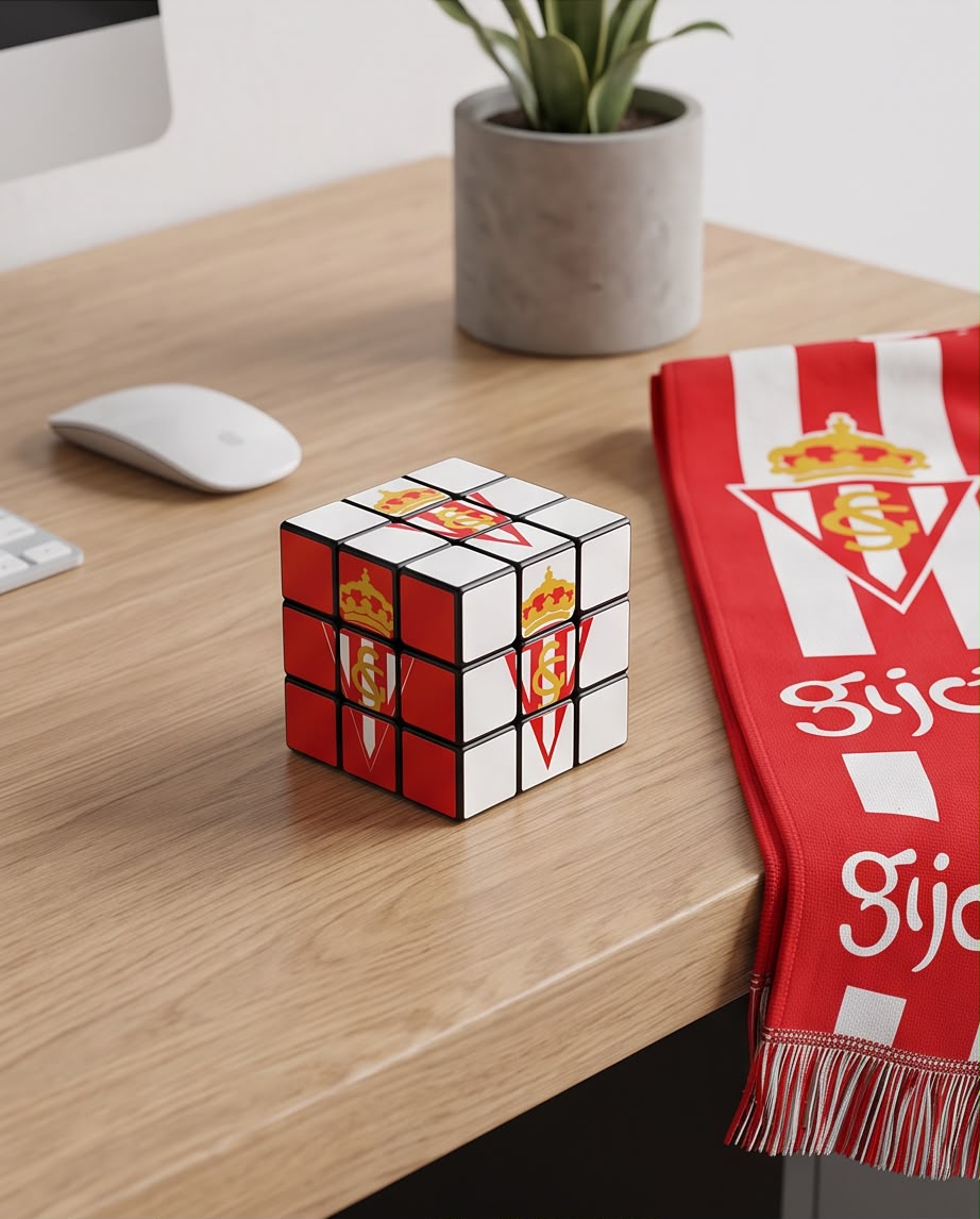 Cubo Rubik Real Sporting de Gijón